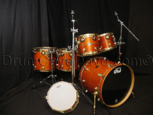1997 DW Collectors 25th Anniversary Fiddleback Curly Maple Shell Pack