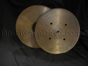 Vintage 1970s Zildjian Quick Beat Hi Hats 14" Hollow Logo