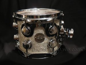 DW Drum Workshop 7x8" Collectors Series Tom Ultra White Marine Pearl Finishply