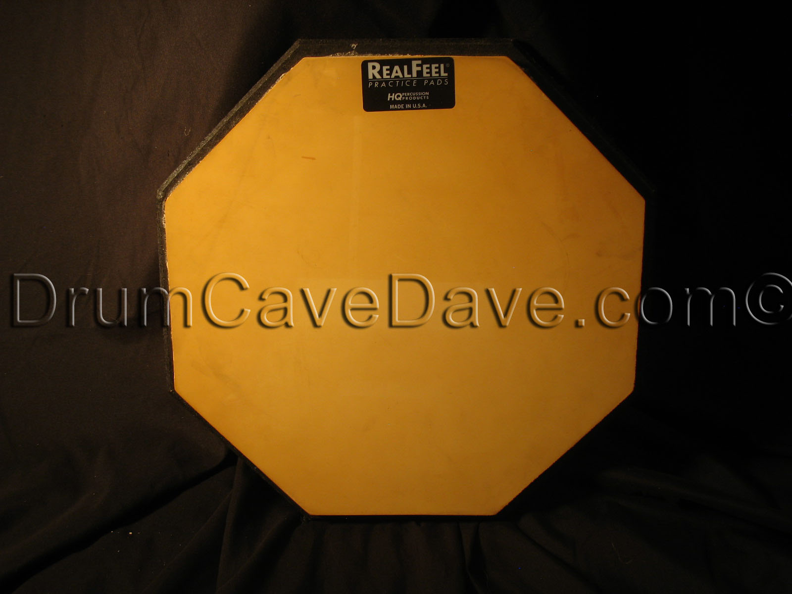 12" Double Sided Yellow and Black Real Feel Practice Pad RF-12D