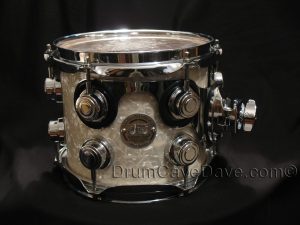 DW Drum Workshop 7x8 Collectors Series Tom Ultra White Marine Pearl Finishply