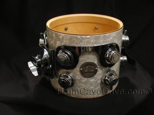 DW Drum Workshop 7x8 Collectors Series Tom Ultra White Marine Pearl Finishply