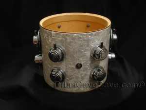 DW Drum Workshop 7x8 Collectors Series Tom Ultra White Marine Pearl Finishply