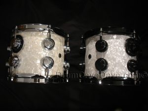 DW Drum Workshop 7x8 Collectors Series Tom Ultra White Marine Pearl Finishply