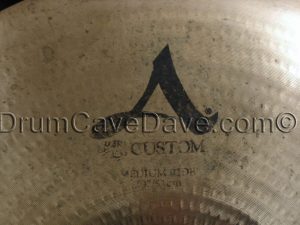 20 Zildjian A Custom Medium Ride Cymbal SKU: A20519 UPC 993270572790 EAN-13 0993270572790