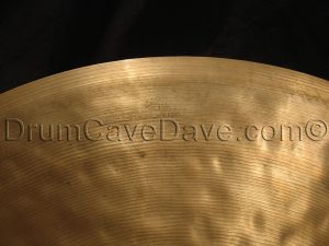 22” Zildjian K Custom Dry Complex Ride THIN - the “Bill Stewart” ride cymbal 2004