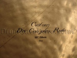 22” Zildjian K Custom Dry Complex Ride THIN - the “Bill Stewart” ride cymbal 2004