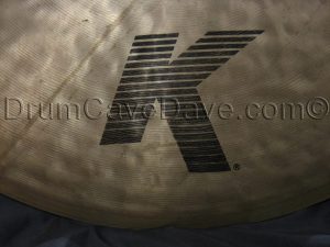 22” Zildjian K Custom Dry Complex Ride THIN - the “Bill Stewart” ride cymbal 2004
