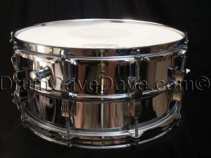 Vintage 1984 Chicago Keystone badge Ludwig 6.5x14 LM402 Supraphonic snare drum 