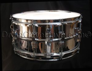 Vintage 1984 Chicago Keystone badge Ludwig 6.5x14 LM402 Supraphonic snare drum 