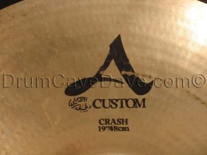 Cracked 19 Zildjian A Custom Crash Cymbal 998382642744 A20517