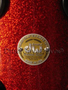 DW Drum Workshop 9x10 Collectors Series Tom Red Sparkle Finishply Black Hardware