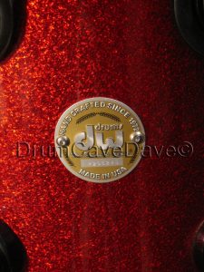 DW Drum Workshop 9x10 Collectors Series Tom Red Sparkle Finishply Black Hardware