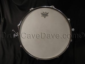 Vintage 1960s Gretsch Name Band Snare Drum 4157 White Marine Pearl