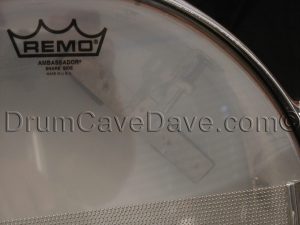 Vintage 1960s Gretsch Name Band Snare Drum 4157 White Marine Pearl