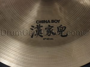 17 K Zildjian China Boy cymbal Block Letter  SKU: K0883   UPC-A 818205172213  EAN-13 0818205172213