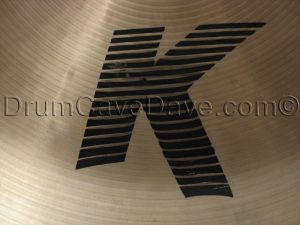 17 K Zildjian China Boy cymbal Block Letter  SKU: K0883   UPC-A 818205172213  EAN-13 0818205172213