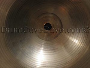 Vintage 1970s A series 22 Zildjian Light Ride Hollow logo