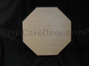 RF12D SJ Real Feel Double sided practice pad Scott Johnson drumcavedave.com