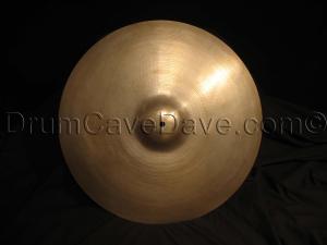 Vintage 1970s Zildjian 21 Ride Cymbal Thin Stamp Hand Hammering